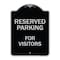 Signmission Designer Series-Reserved Parking For Visitors Black & Silver, 24" x 18", BS-1824-9759 A-DES-BS-1824-9759 - alternate 1